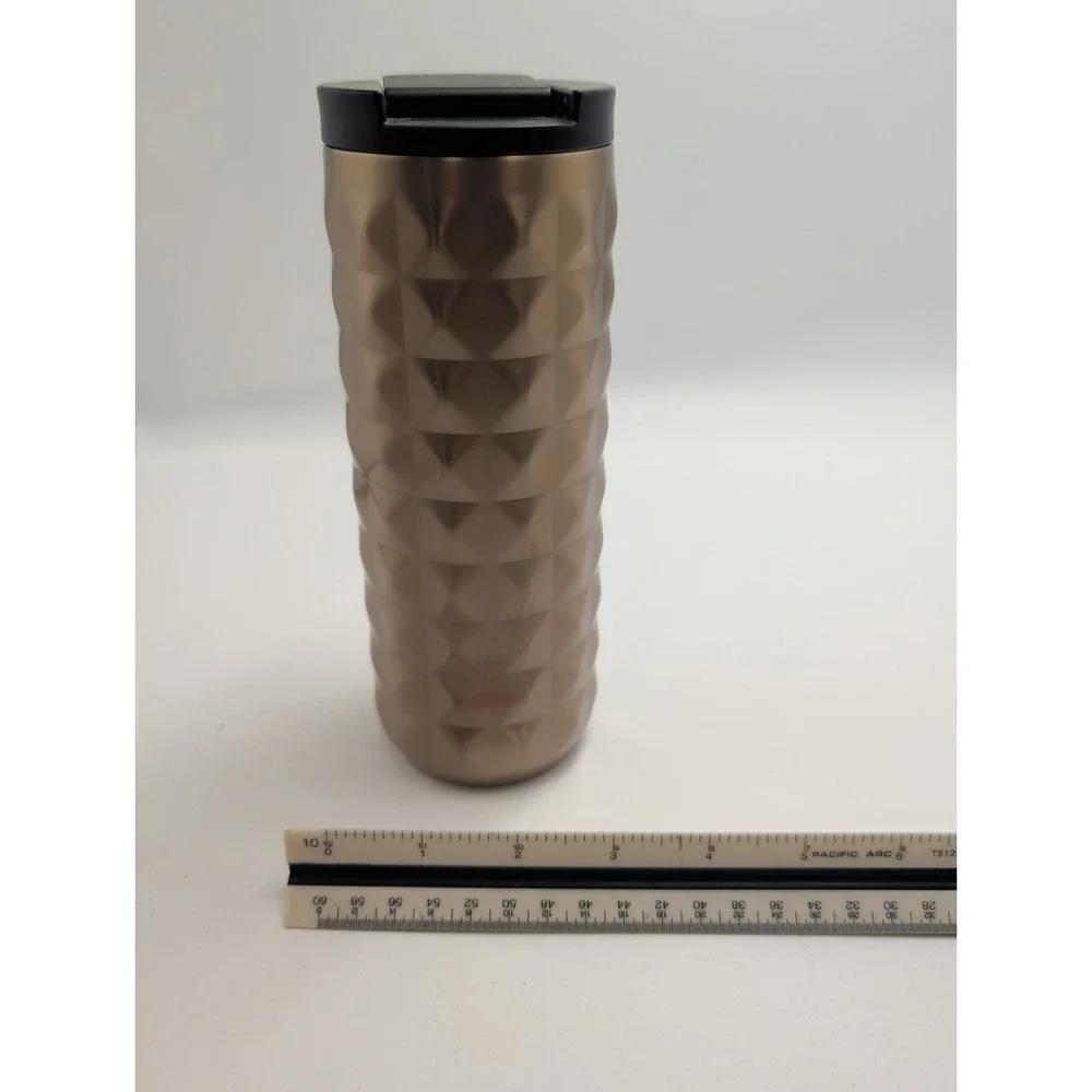 Starbucks 2018 Quilted Brushed Stainless Steel Tumbler 16 Oz